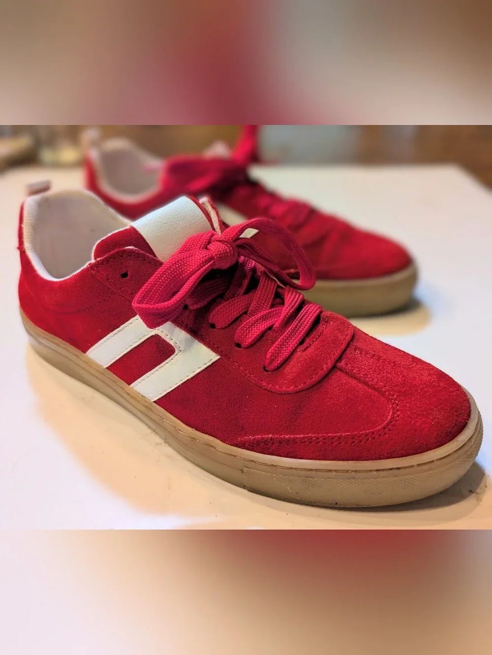 Cruza Suede Retro 70's Style Sneakers Made In Portugal Women's Size 8.5 EU 39